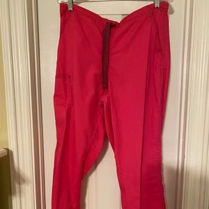 Wonder Wink Hot Pink Scrub Pants L